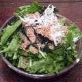 nemuchan's cooksnap of when they made 簡単★水菜わかめしらすのさっぱりサラダ.