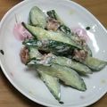 みぃくんのママ's cooksnap of when they made きゅうりのおかか梅マヨサラダ.
