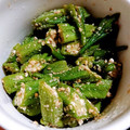きゃりーぃ's cooksnap of when they made 作り置き♪オクラの胡麻和え♪.