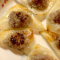 youshizu's cooksnap of when they made シュウマイの皮で簡単♪包み焼き.