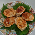 ジミニクリケット's cooksnap of when they made 肉なし、すりおろし蓮根とチーズのはさみ焼.