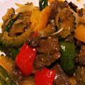 とおー's cooksnap of when they made 食欲UP☆牛肉とゴーヤの甘辛しょうが炒め.