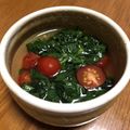 みんにょんぼん's cooksnap of when they made モロヘイヤとトマトの冷たいスープ☆.