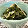 ばぢこ's cooksnap of when they made みょうがとわかめの酢の物.