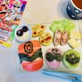 ryumi58's cooksnap of when they made キラメイジャーのキャラ弁.