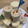 ポメちょん's cooksnap of when they made ❀ハムチーのロールサンド❀.