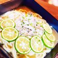 405yocco's cooksnap of when they made 旬の味！豚しゃぶのカボスバターうどん.