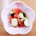 なふぃこ's cooksnap of when they made 簡単！トマトときゅうりの簡単サラダ.