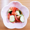 なふぃこ's cooksnap of when they made 簡単！トマトときゅうりの簡単サラダ.