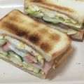 おはなすき's cooksnap of when they made ボリューム満点♫ハムたまごサンド.