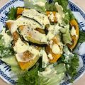 バナ猫's cooksnap of when they made かぼちゃとレタスのシーザーサラダ.