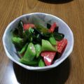 ramieru's cooksnap of when they made 旬のトマトとオクラでさっぱり和え物.