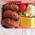 よもニャン's cooksnap of when they made お弁当に！冷めても美味マヨハンバーグ♪.