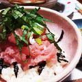 いとしのせん's cooksnap of when they made 自家製すき身で★超美味！ねぎトロ丼.