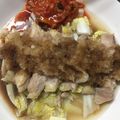 クック2H9MD0☆'s cooksnap of when they made 電子レンジ♪塩麹鶏肉と白菜のレンチン蒸し.