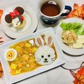 ryumi58's cooksnap of when they made 白うさぎのデコカレー.