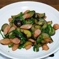 ☆どめ☆'s cooksnap of when they made おつまみ　なすとウインナーのカレー炒め.