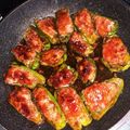 crystaI's cooksnap of when they made ご飯に合う『肉詰めピーマンこってり煮』.