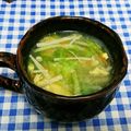 ととろ＆めい's cooksnap of when they made レタスとえのきの麺風食べるスープ☆鶏ガラ.