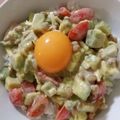1年生☆'s cooksnap of when they made アボカドの納豆サラダ丼.