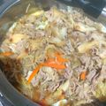 ユーロン's cooksnap of when they made メガ盛り✨豚すき焼き.