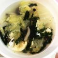 yoko0902's cooksnap of when they made 韓国海苔と卵のスープ.