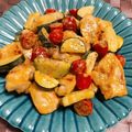 ぷっちきよ's cooksnap of when they made 鶏ムネ肉のオーロラソース炒め.