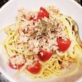 rierie666's cooksnap of when they made 【夏レシピ】トマトとツナの冷製パスタ　.
