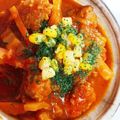 mayurich's cooksnap of when they made 白菜とミートボールの＊トマトスープ.