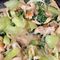 岩手のまま's cooksnap of when they made 簡単！鶏胸肉と青梗菜のクリーム煮.