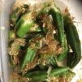 やーしー's cooksnap of when they made めんつゆで簡単！オクラのおひたし.