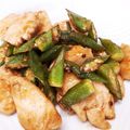 ♡こもれび♡'s cooksnap of when they made さっぱり！鶏むねとオクラの梅肉炒め.