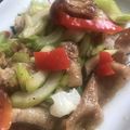 ミファ☆'s cooksnap of when they made オイスターソース♡豚肉とセロリ炒め.