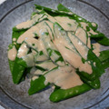 ♡REI♡'s cooksnap of when they made きぬさや☆ぴり辛マヨソースがけ.