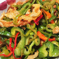 あきぃ∞'s cooksnap of when they made ピーマン油揚げのわさび醤油炒め♪簡単.
