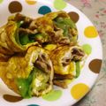7seven's cooksnap of when they made 朝の簡単だし卵のハムレタスくるくる巻き.