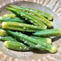 あおいりん's cooksnap of when they made 簡単5分で副菜☆オクラのナムル☆.