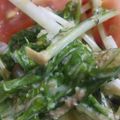 448's cooksnap of when they made 海苔の佃煮ｄｅ水菜の海苔わさマヨサラダ.