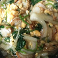 クックAKZUWU☆'s cooksnap of when they made ほうれん草とベビーホタテのとろ～り卵炒め.