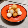 ωはるすけω's cooksnap of when they made みたらしお月見だんご.