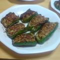 haruswan's cooksnap of when they made 時々食べたくなる…？ ピーマンの肉詰め☆.
