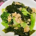 muumi☆'s cooksnap of when they made 簡単！ブロッコリーとワカメのツナぽん和え.