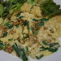saki1010's cooksnap of when they made とろ～り納豆とチーズの蒸しネギ蕎麦チヂミ.
