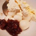 lemonina's cooksnap of when they made 海外でつくる♪やわらか白玉黒蜜がけ.