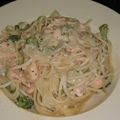Khalifa's cooksnap of when they made サーモンクリームパスタ.