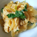 ＊キーツニャン＊'s cooksnap of when they made 油揚げと玉ねぎの卵とじ（きつね丼の具）.