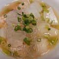 saorin7's cooksnap of when they made カブの葉肉団子＆カブの春雨スープ.
