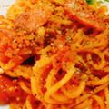 ひぃたろぉ～♪'s cooksnap of when they made 食べ過ぎ注意！トマトソースパスタ☆.
