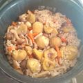 ネコバスととろ's cooksnap of when they made 秋！栗・しめじ・鶏肉・人参の炊き込みご飯.