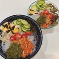 ゆにこーん☆'s cooksnap of when they made トマト・キムチ・めかぶ　混ぜるだけサラダ.